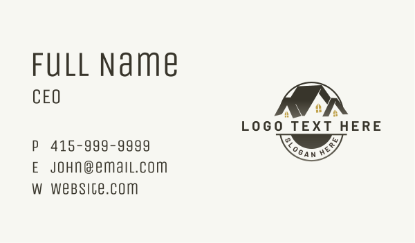 House Roof Property Business Card Design Image Preview