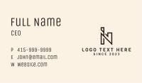 Property Builder Letter N Business Card Image Preview