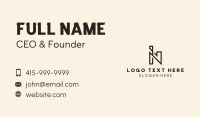 Property Builder Letter N Business Card Design