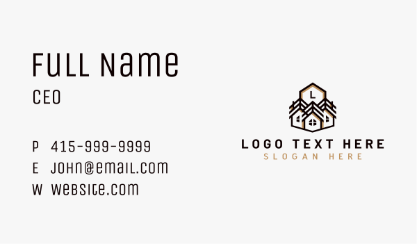 Real Estate Home Business Card Design Image Preview