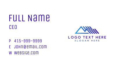 Roofing Home Builder Business Card Image Preview
