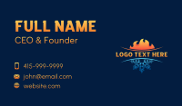 Fire Ice Temperature Business Card Image Preview