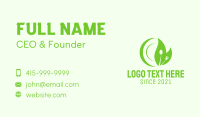 Green Fork Spoon Plate Business Card Image Preview