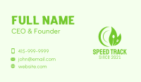 Green Fork Spoon Plate Business Card Image Preview