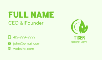 Green Fork Spoon Plate Business Card Image Preview