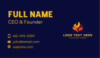 Fire Flame Media Business Card Design