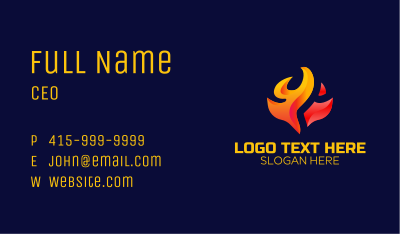 Fire Flame Media Business Card Image Preview
