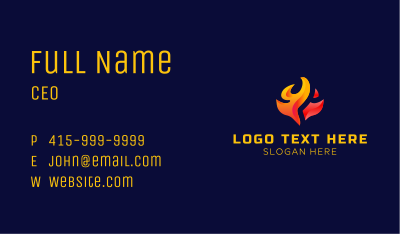Fire Flame Media Business Card Image Preview
