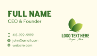 Organic Leaf Butterfly Business Card Image Preview