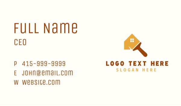 Home Renovation Paint Business Card Design Image Preview