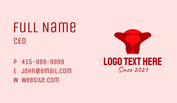 Red High Heels Business Card Design Image Preview