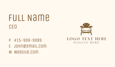 Sofa Seat Furniture Business Card Image Preview