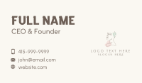 Face Body Leaves Business Card Design