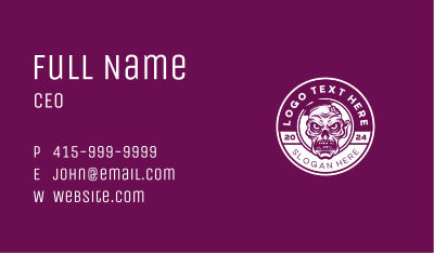 Zombie Monster Gaming Business Card Image Preview