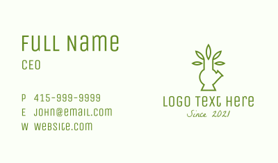 Marijuana Leaf Hookah Business Card Image Preview