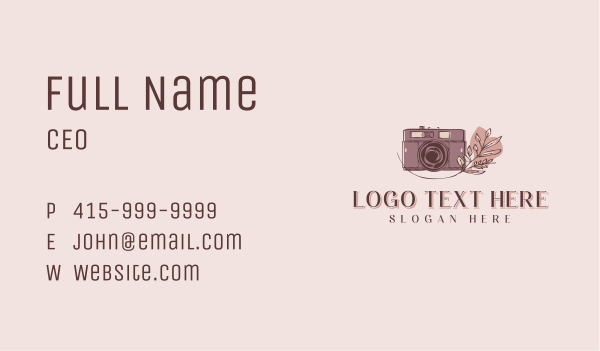 Rangefinder Vlog Camera Business Card Design Image Preview