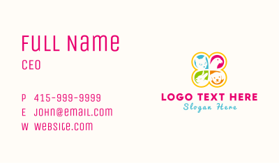 Colorful Pet Animals Business Card