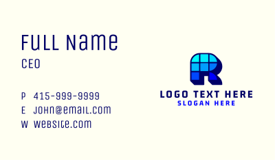 Pixel Game Developer Tech Business Card Image Preview