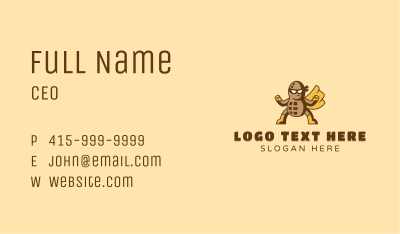 Masked Peanut Hero Business Card Image Preview