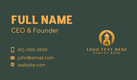 Golden Muslim Mosque Business Card Preview