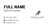 Fast Marathon Runner Business Card Image Preview