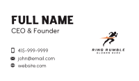 Fast Marathon Runner Business Card Image Preview