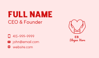 Heart Caring Hands Business Card Image Preview