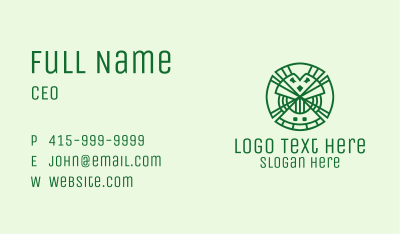 Geometric Lucky Clover  Business Card Image Preview