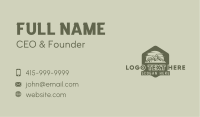Rustic Mountain Hexagon Business Card Image Preview