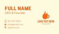 Flame Coffee Mug  Business Card Image Preview