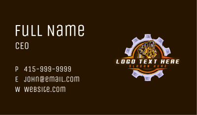 Welder Ironwork Fabrication Business Card Image Preview