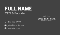 Urban Tattoo Wordmark Business Card Image Preview