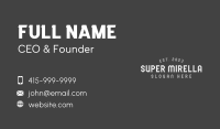 Urban Tattoo Wordmark Business Card Image Preview