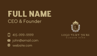 Premium Royal Shield Lettermark Business Card Image Preview