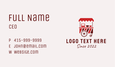 Candy Food Cart Business Card