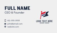 Nationality Veteran Flag  Business Card Design