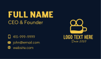 Yellow Beer Vlogger Business Card Image Preview