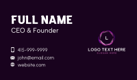 Sound Wave Tech Business Card Preview