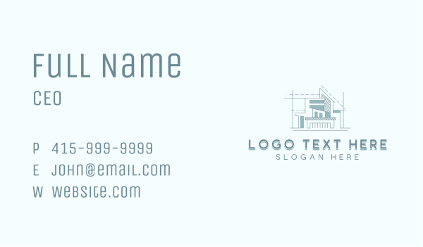 Contractor Architect Construction Business Card Design Image Preview