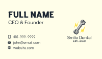 Lightning Bolt Wrench Business Card Image Preview