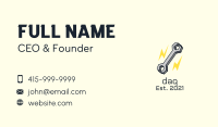 Lightning Bolt Wrench Business Card Image Preview
