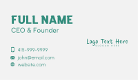 Generic Green Craft  Business Card Image Preview