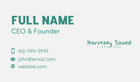 Generic Green Craft  Business Card Image Preview