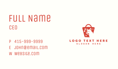 Pet Shopping Bag Market Business Card Image Preview