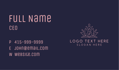 Lotus Yoga Wellness Business Card Image Preview