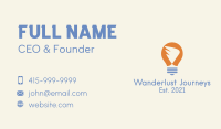 Wing Light Bulb Business Card Image Preview