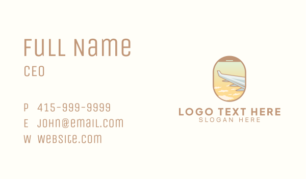 Flight Tour Journey Business Card Design Image Preview