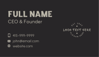 Star Graffiti Wordmark Business Card Image Preview
