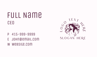 Woman Organic Skincare Business Card Image Preview