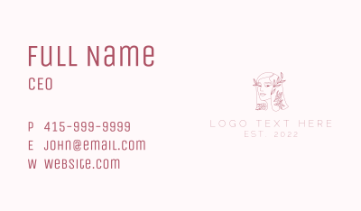 Beauty Aesthetic Woman Business Card Image Preview